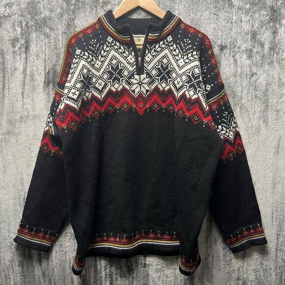 Dale of Norway Sweater U.S. Olympic Collection Norwegian Wool XL 1/4 Zip - Picture 1 of 8